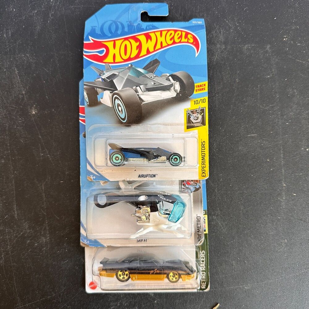 New Hot Wheels 3 Car Lot Retro Racers Experimotors HW Metro 1/64 Diecast NWT
